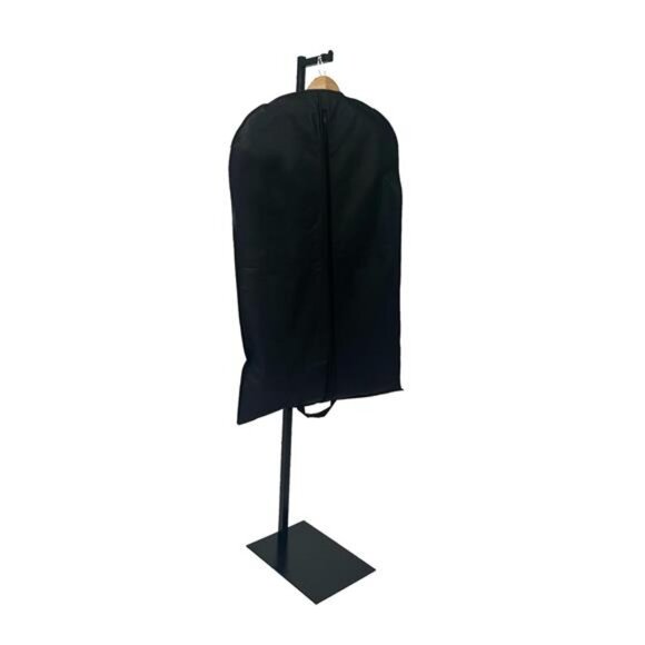 Adjustable Black Costumer Stand – Single Arm Clothes Rack - Retail Clothing - Picture 7 of 8